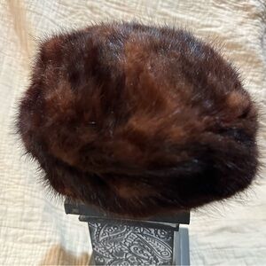 Women's Brown Faux Fur Winter Hat